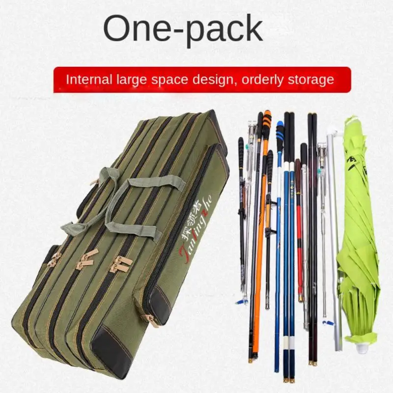 Special large Fishing Rod Storage Bag Oxford Cloth Multifunctional 1/2/3  Layer Large Capacity 110/120/130CM Fishing Rod Carrier - AliExpress