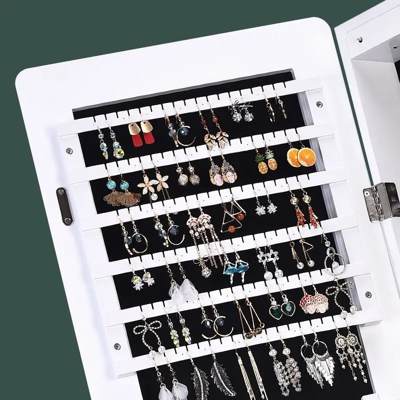 Full-length Mirror Standing Floor Mirror Home Cabinets Dressing Light Net Celebrity Bedroom Jewelry Makeup Storage