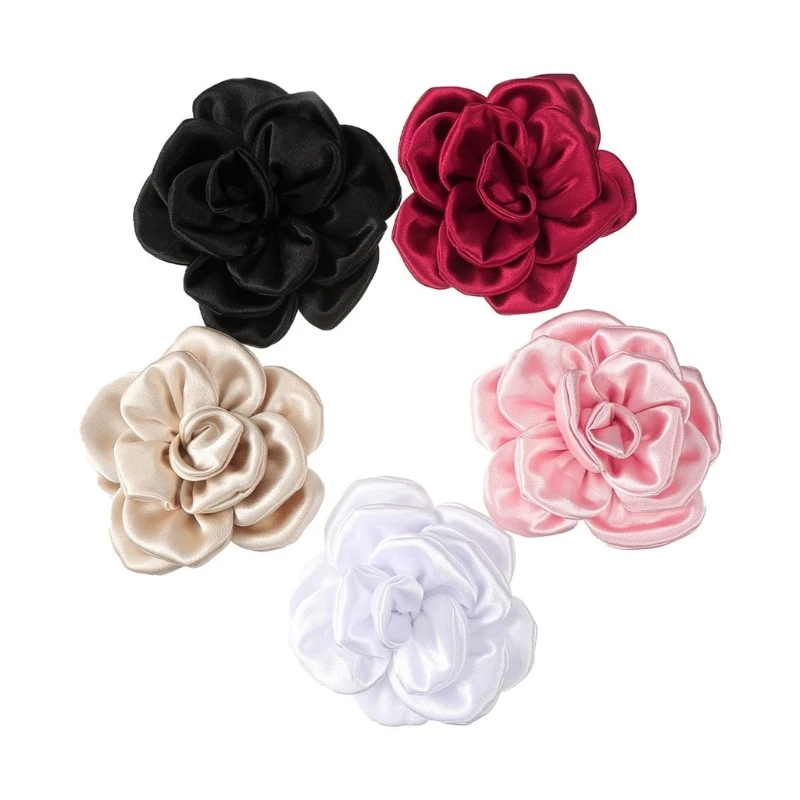 

Girl Flower Hair Clip Ponytail Braids Hair Clip Creatively Look Hairpins