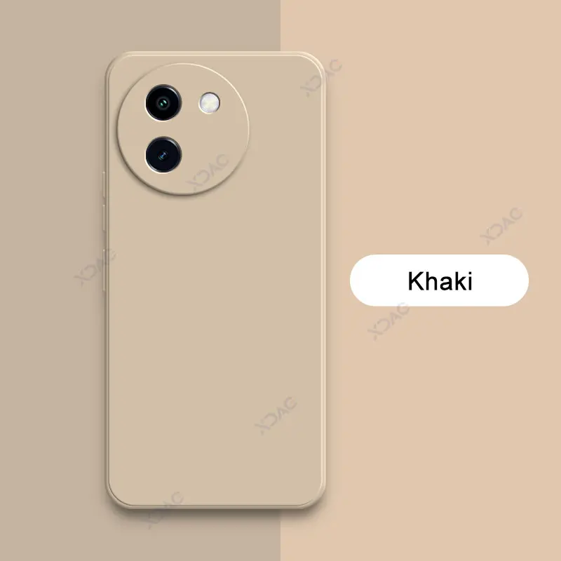 Enhanced Product Title: Premium Square Liquid Silicone Case - Luxury Full Protective Soft Cover