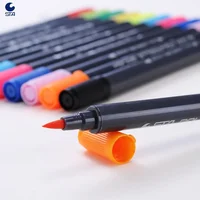STA Watercolor Brush Pen Set Waterbrush Daul Tip Caligraphy Brushpen Markers Drawing Pen Manga Art Markers School Art Supplies 3