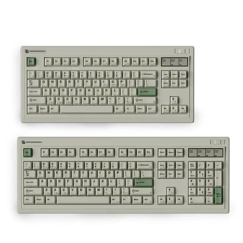 Fl Esports OG104 OG87 기계식 키보드, 3 가지 모드, USB, 2.4G, 블루투스 무선 키보드, PBT 게이밍 키보드, 사용자 정의 핫스왑 키캡