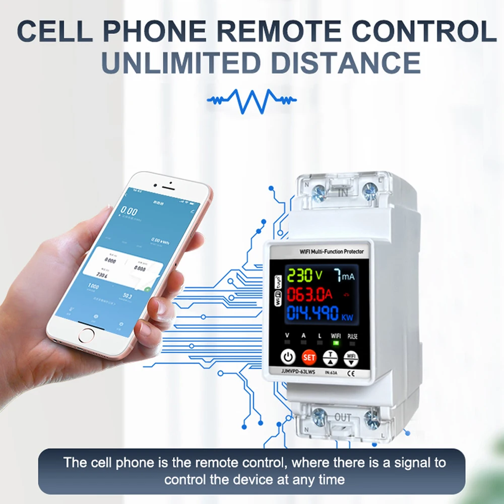 Tuya Intelligent Circuit Breaker Automatic Reclosure Protector