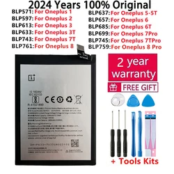 100% Original Replacement Battery For Oneplus one 1+ For OnePlus 1 2 3 1+3 One Plus 3 3T 5 5T 6 6T 7 7T 8 Pro 7 Plus Batteries