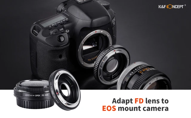 FD Lens Digital Camera Adapter Canon FD To EOS Mount Adapter - Metal ...