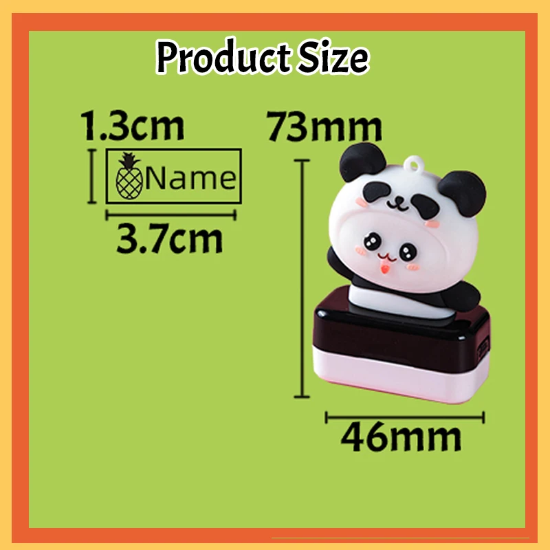 Name Stamp Paints Personal Student Child Baby Engraved Waterproof Non-fading Kindergarten Cartoon Clothing Name Seal