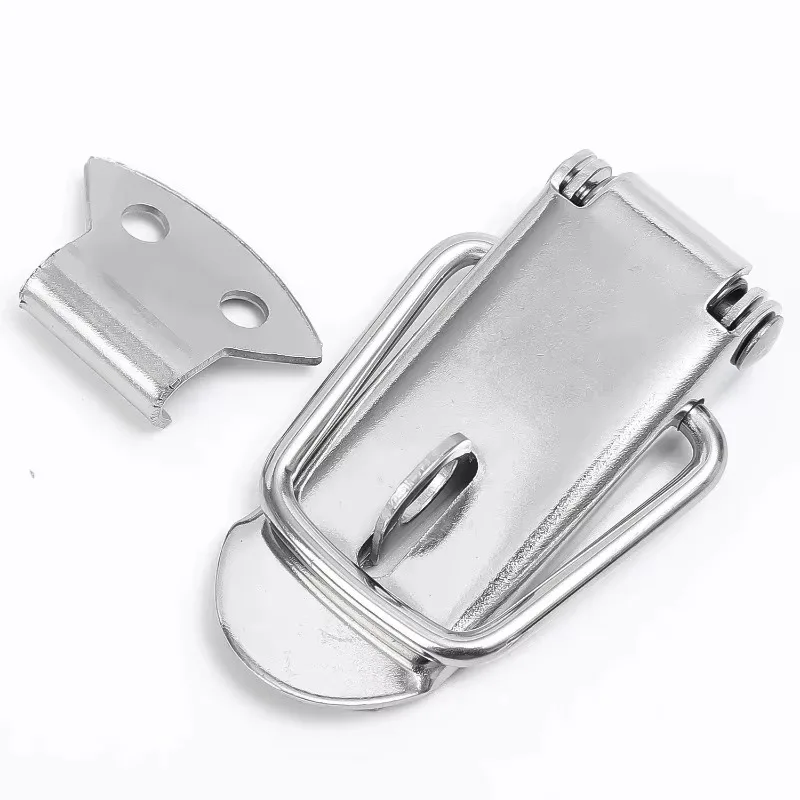 Toggle Latches Buckle Clamp 10/2PCS Duck-mouth Buckle Box Closure Lock Stainless Steel Toggle Latches Spring Loaded Clamp Clip Lever Clasp Crate Lock Snap