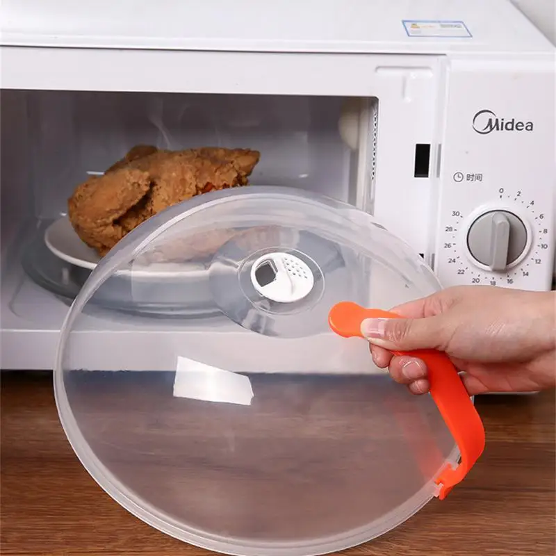 Magnetic Microwave Plate Cover Splatter Guard with Steam Food Cover Stove  Cover Transparent Anti-Splash Cap Kichen Accessories