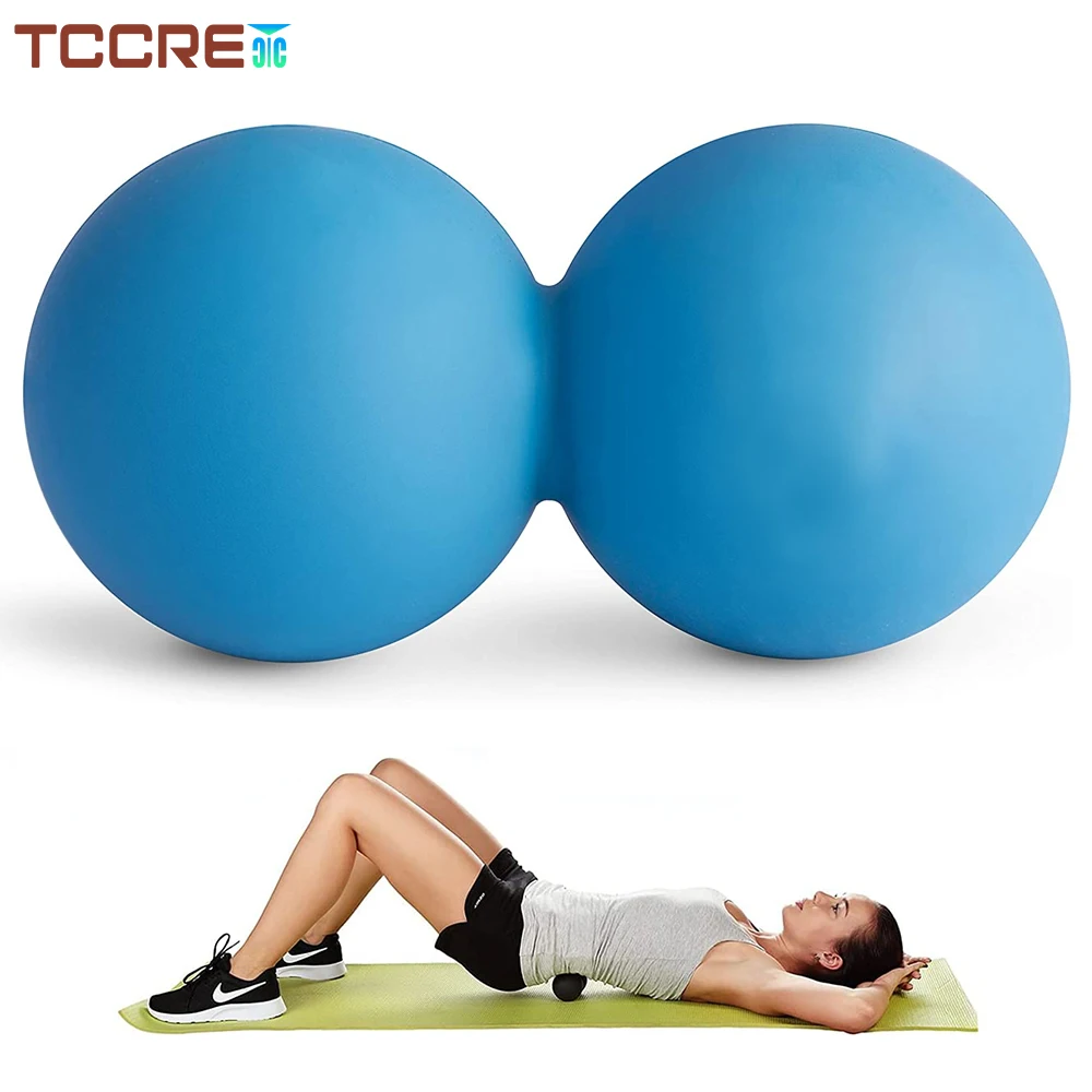 Yoga Peanut Massage Ball Double Lacrosse Ball Deep Tissue Relaxation Ball Body Shoulder Back Waist Foot Massage Pain Relief
