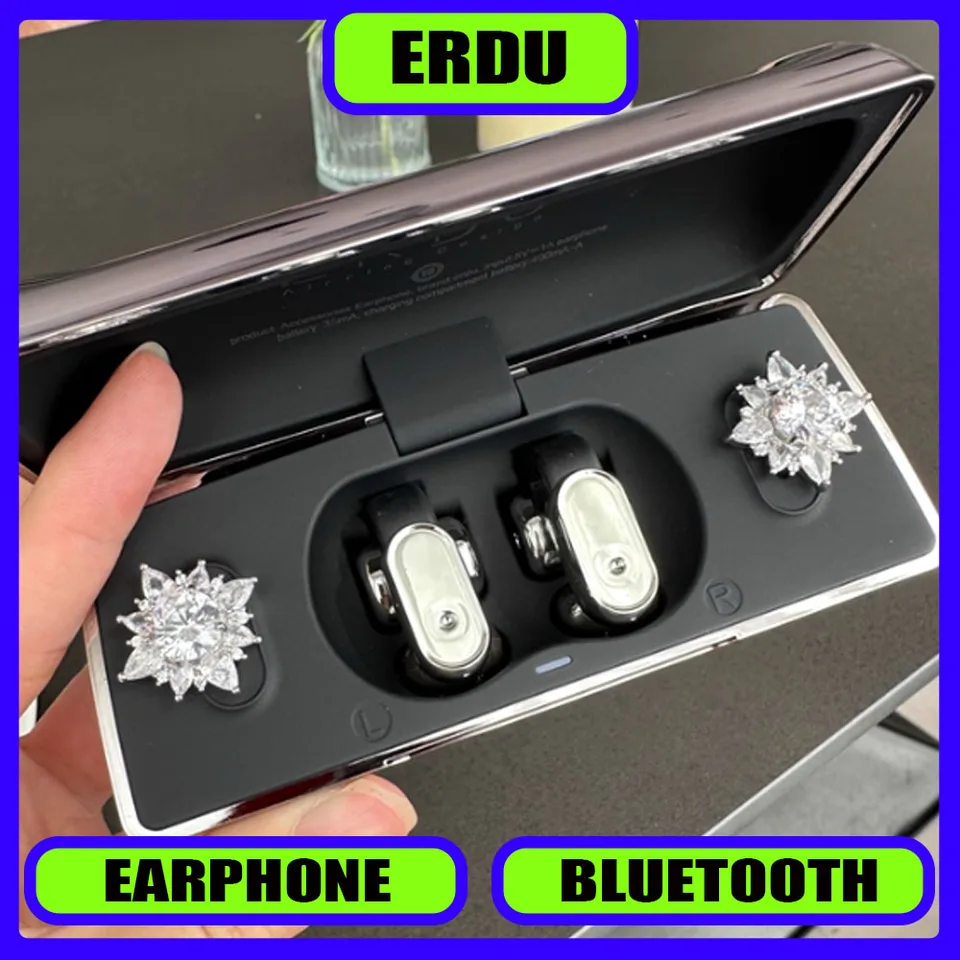 ERDU headphones Bluetooth 6.0 ear clip type wireless earrings