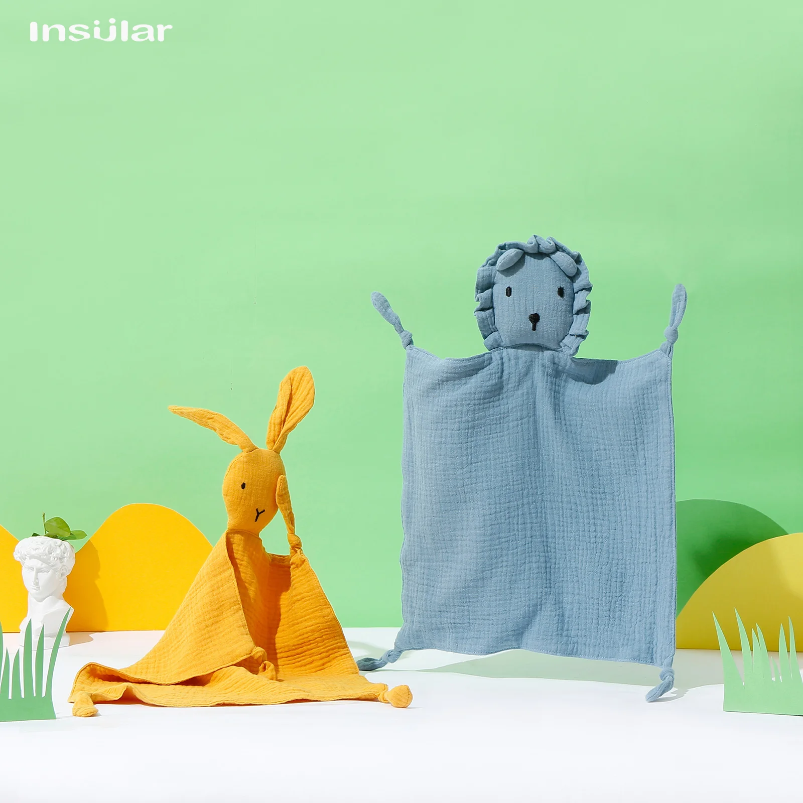 Baby Comforter Blanket Baby Towel Cotton Towel Muslin Towel Muslin Burp Cloth Muslin Feeding Towel Soft Cotton Muslin Baby Bib Stuffed Lion Doll Newborn Appease Towel Security Blanket Baby Sleeping Cuddling Towel Facecloth