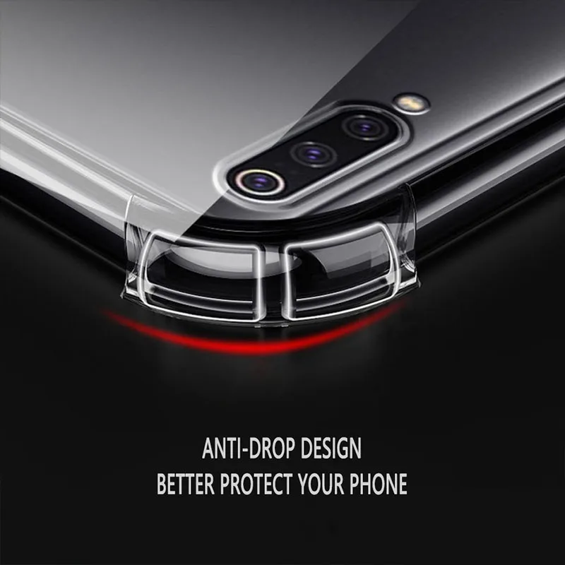 Clear Shockproof Airbag Bumper Case - Transparent Protective Cover