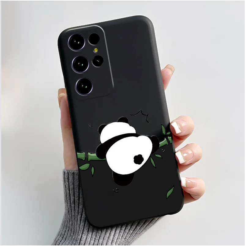 Aesthetic Cute Cat Cartoon Black Soft Silicone Shockproof Phone Case