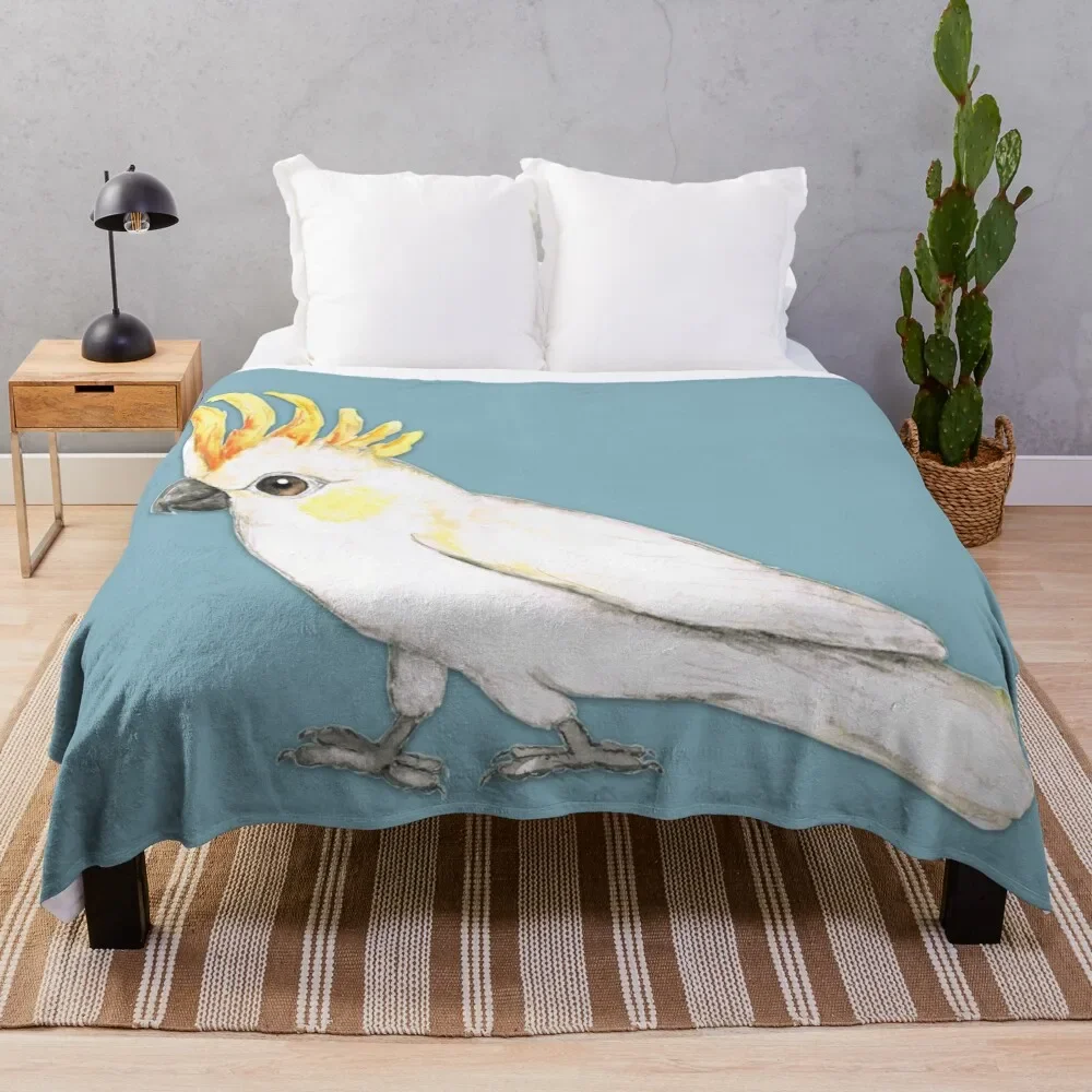 

Sulphur crested cockatoo Throw Blanket Plush Luxury Throw for babies Hair Blankets