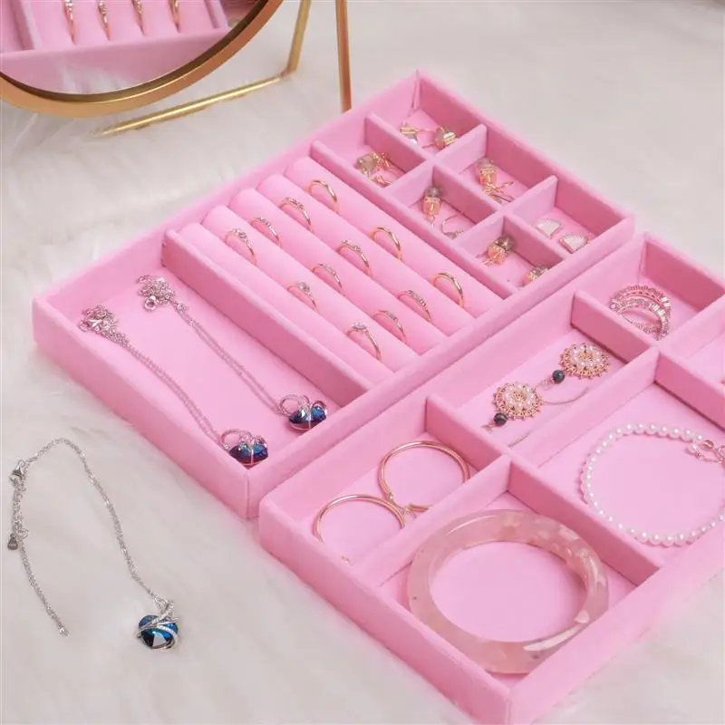 Earrings Organizer Storage Velvet  Jewellery Storage Box Organizer -  Jewelry Display - Aliexpress