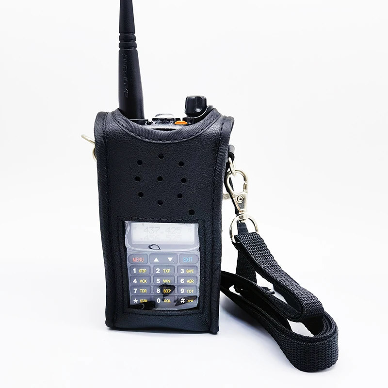 Durable BaoFeng UV-9R Series Walkie Talkie Soft Leather Case Cover Bag for UV-9R Plus Pro A58 BF-9700 GT-3WP UV-XR UV-5S Radio walkie taklie uv5r numeric keypad keyboard for baofeng two way radio uv 5r uv 5ra uv 5rc uv 5re series practical and durable