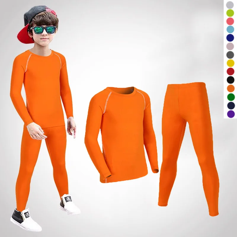 Set da calcio per bambini Bambini Ragazzo Studenti Fitness Basket Corsa Esercizio Allenamento Sport Maglietta da calcio + Legging Pant M08