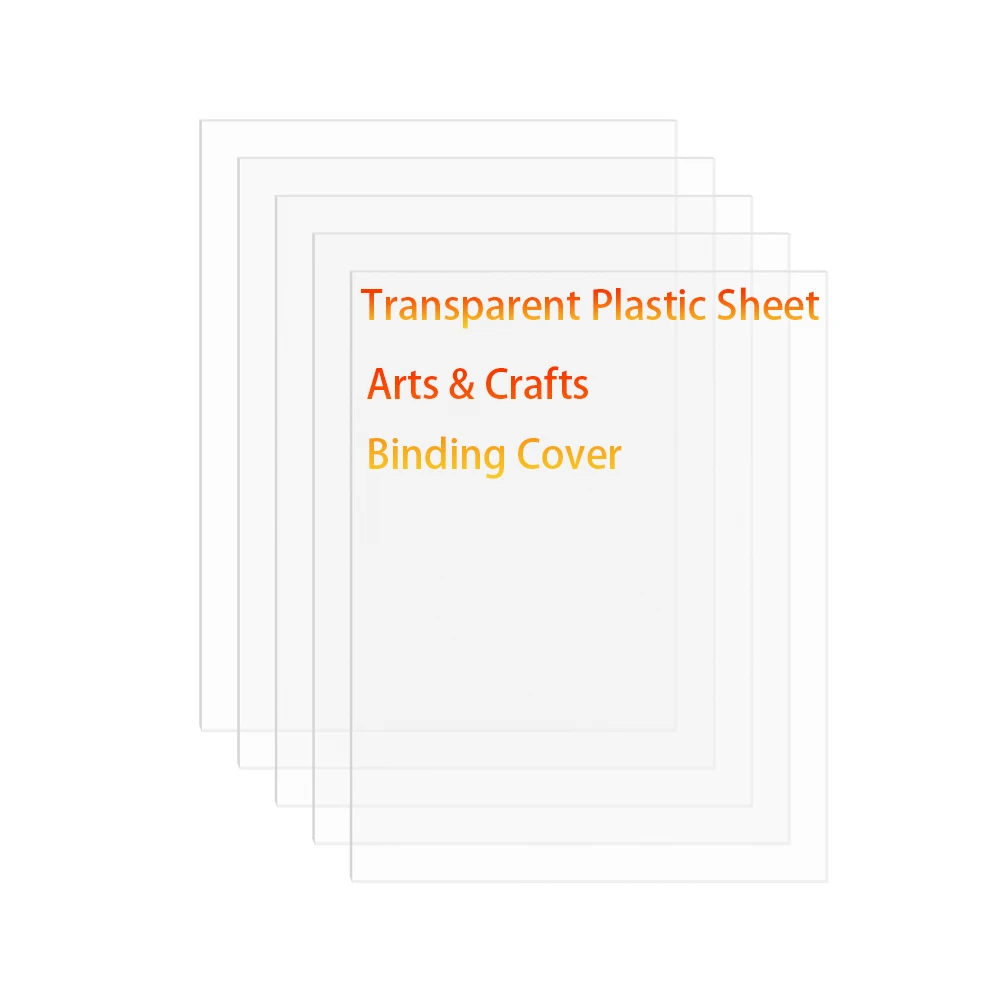 5 Pcs Clear Plastic Sheet PET Flexible Lightweight Material DIY Craft Projects Picture Frames Handmade Model