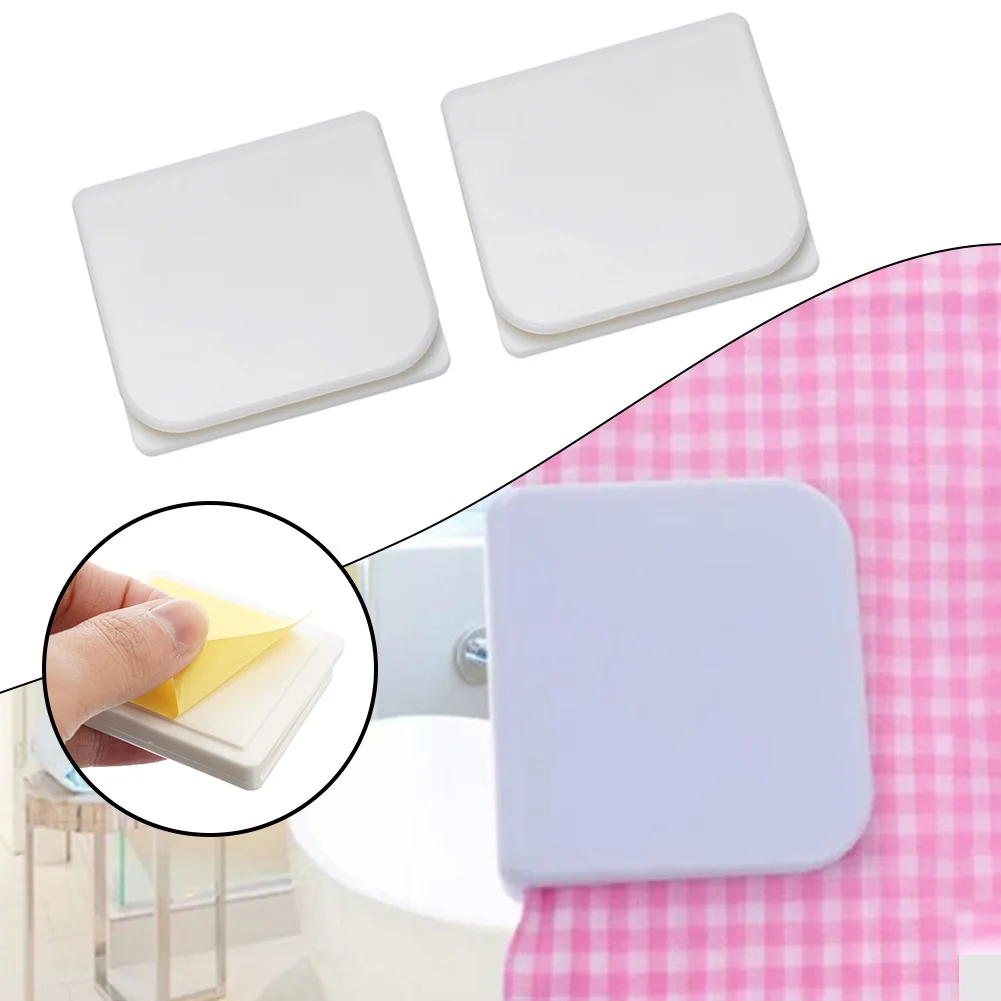 Shower Curtain Clip Plastic Viscose Curtain Anti Splash Clips Shower Holder Bathroom Fixed Clamps Hooks