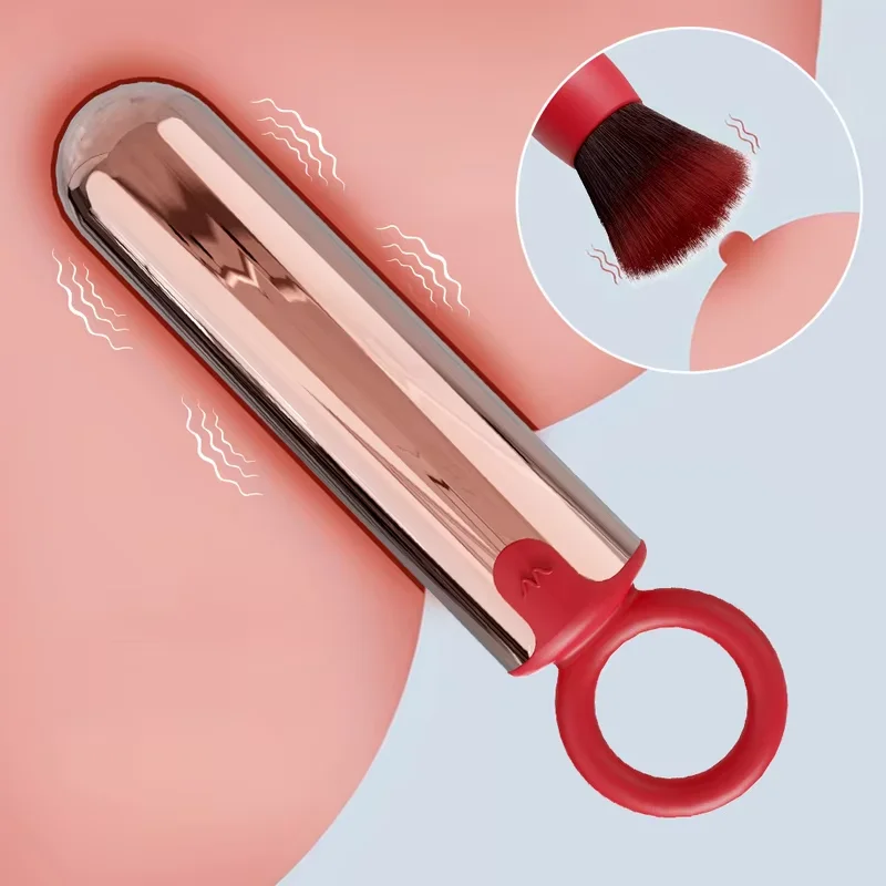 Leistungsstarke Make-Up Pinsel G-punkt Vibrator Sex Spielzeug Vibrierende Vagina Nippel Orgasmus Stimulator USB Drahtlose Lade AV Stick Massager 1