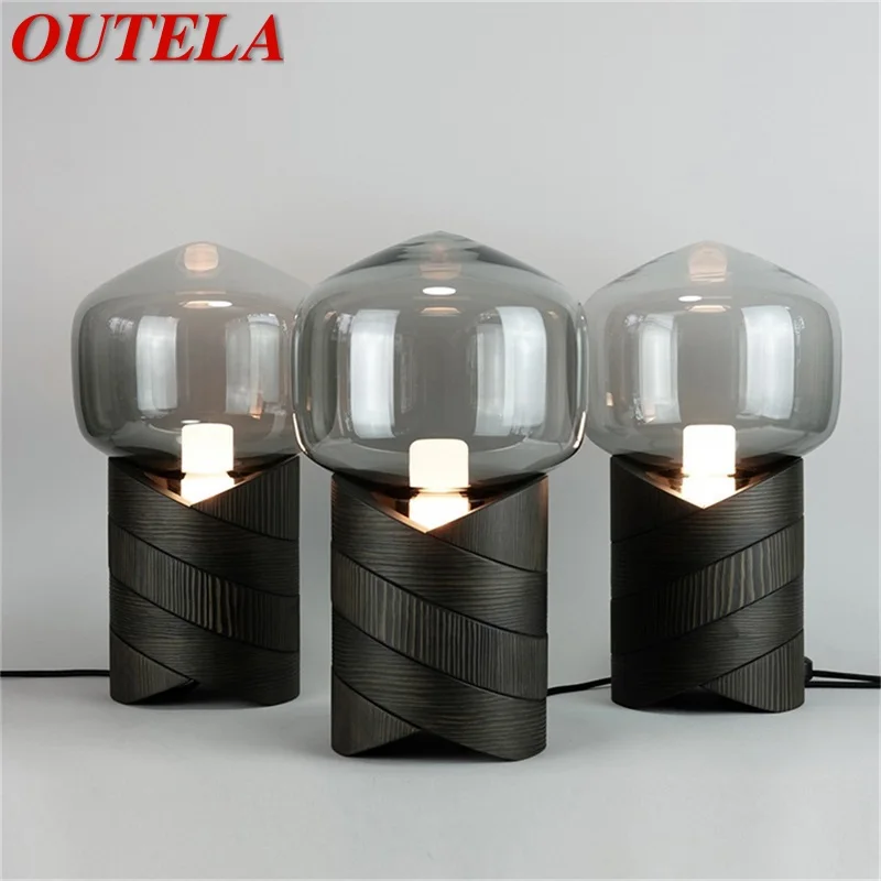 

OUTELA Nordic Table Lamp Modern Creative Design LED Desk Light Decorative For Living Room Bedroom Bedsides