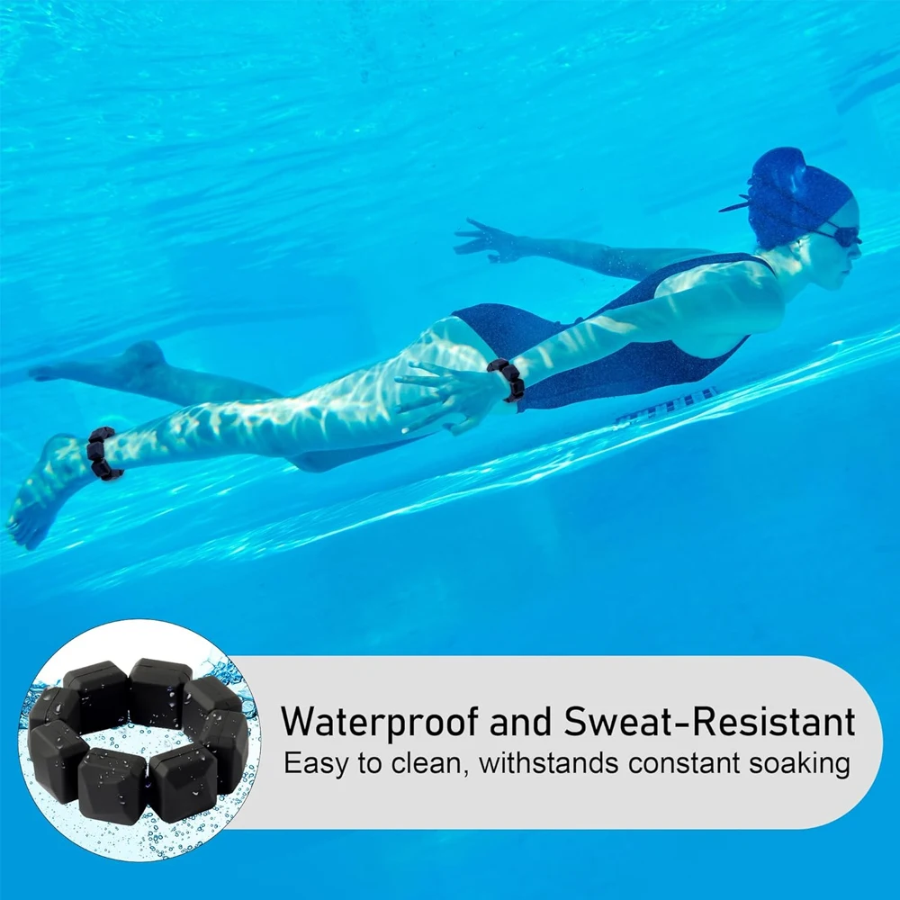 Adjustable Wrist & Ankle Weights 0.33LB / 0.15kg Each for Women Men Silicone Wearable Arm & Leg Weights Gym Yoga 1 Pair