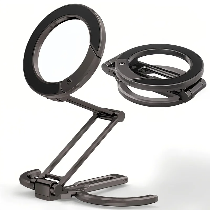 Magnetic Foldable Desk & Selfie Phone Holder Stand