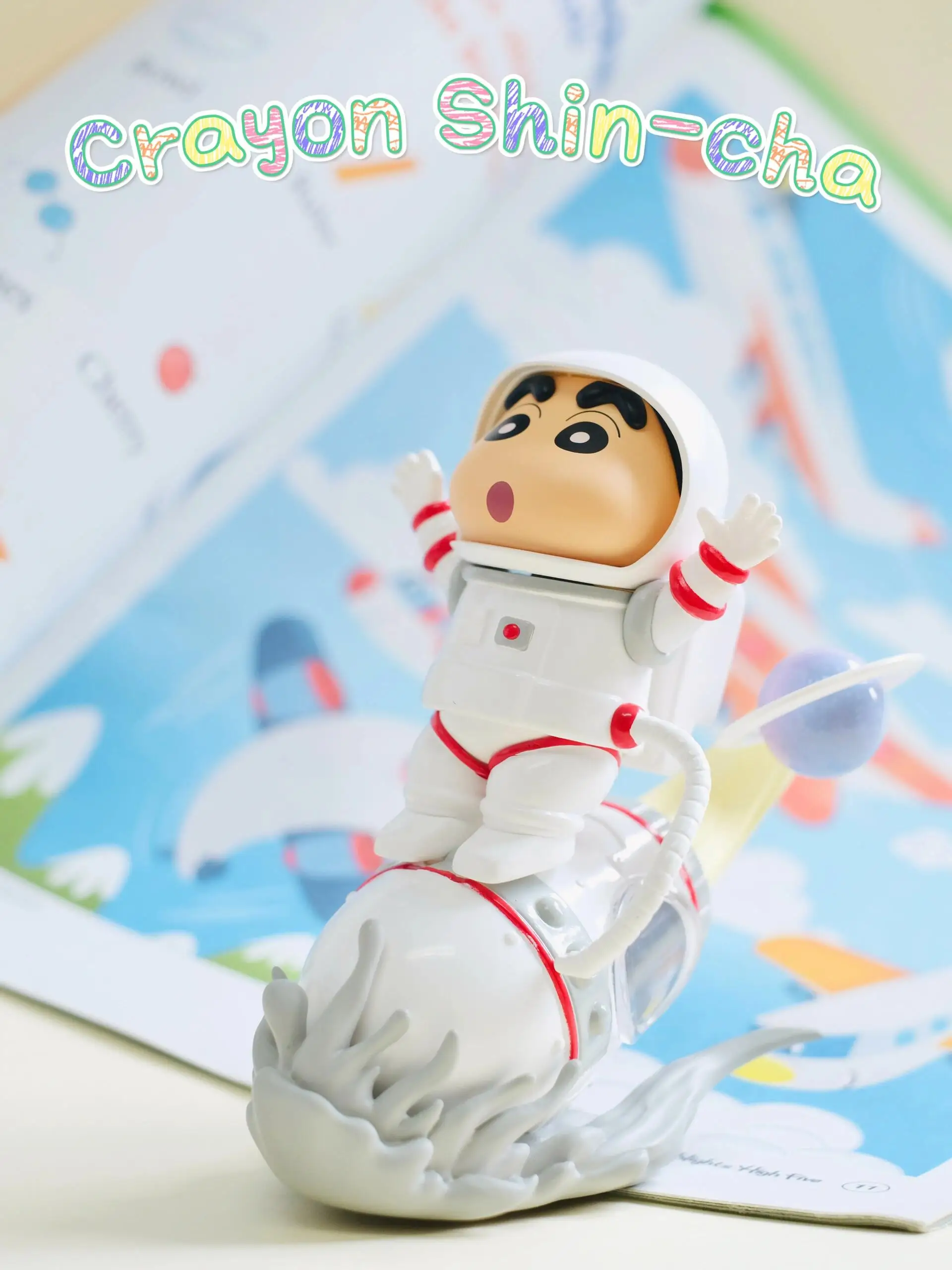Figuras de acción de la serie Crayon Shin Chan, caja ciega, escena clásica, decoración de figuras de anime de dibujos animados, modelo de PVC, juguetes de adorno, regalo
