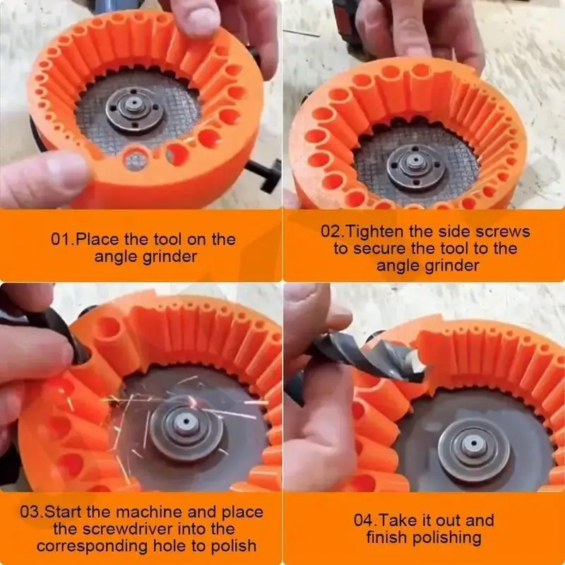 Universal Drill Bit Sharpener Attachment for Angle Grinder1-12.5mm High Precision Multi-Spec Grinding Tool Polishing Accessories - 1420