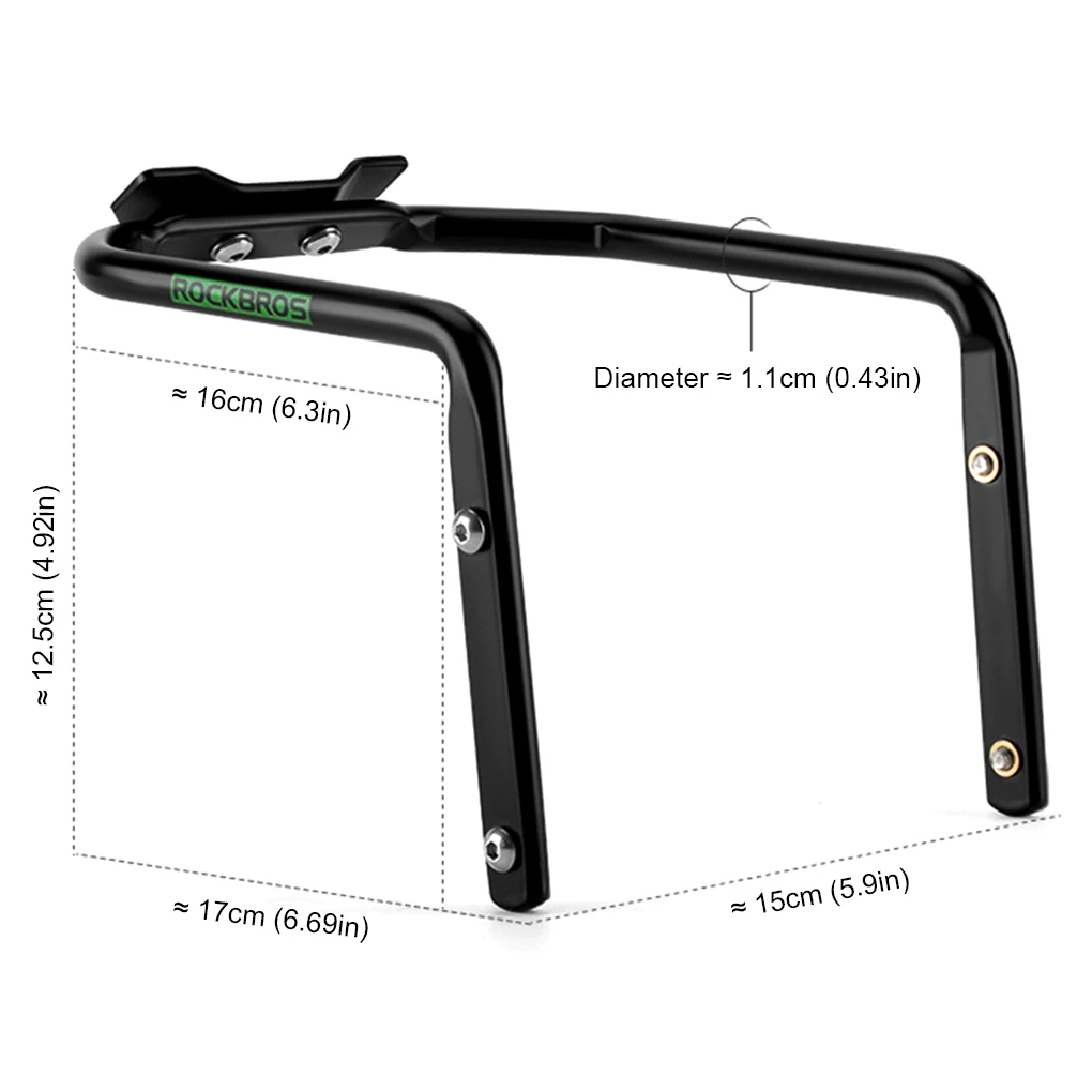 Bicycles Saddle Bag Stabilizer Bracket Kettle Aluminum Alloy Holder Waterproof Mount Biking Accessory ROCKBROS