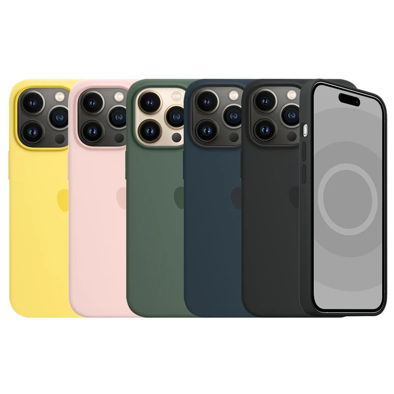 

Магнитный чехол из жидкого силикона для iPhone 13 Pro Max pro