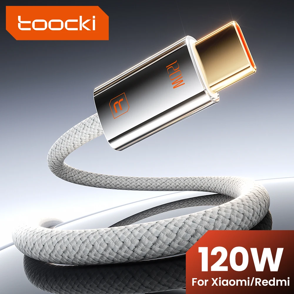 Toocki 120W 6A USB-C Fast Charging Cable