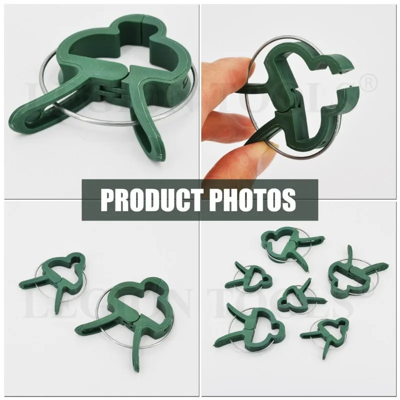 Adjustable Garden Plant Support Clips for Tomatoes Cucumbers Vines Stem Clamps for Outdoor Gardening and Secure Growth Training