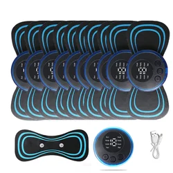 LCD Display EMS Neck Stretcher Electric Massager Cervical Vertebra Massage Patch for Muscle Pain Relief and Shoulder Relaxation