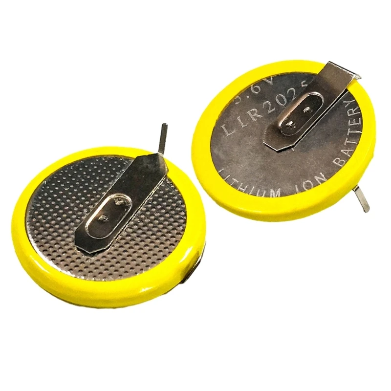 

2Pcs LIR2025 Rechargeable 3.6V Lithium Button Batteries Coin Dropship