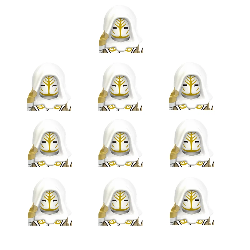 10 Pz/Set Building Blocks G0060 Jedi Temple Guard Brick Aayla Secura Figure Mace Windu Ahsoka Tano Count Dooku Mini Assembly Toy