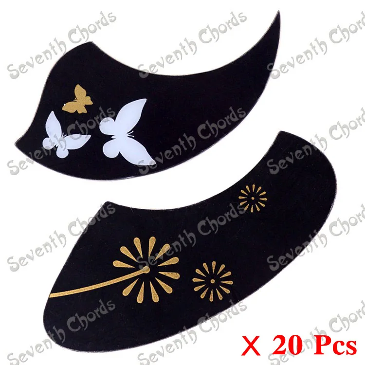 

20 Pcs Ukulele Pickguard Pick Guard Anti-scratch Plate with Butterfly and Dandelion Pattern