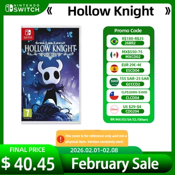 Hollow Knight - Offerte di giochi per Nintendo Switch Cartuccia fisica Supporto per carte da gioco 11 lingue Modalità portatile da tavolo TV