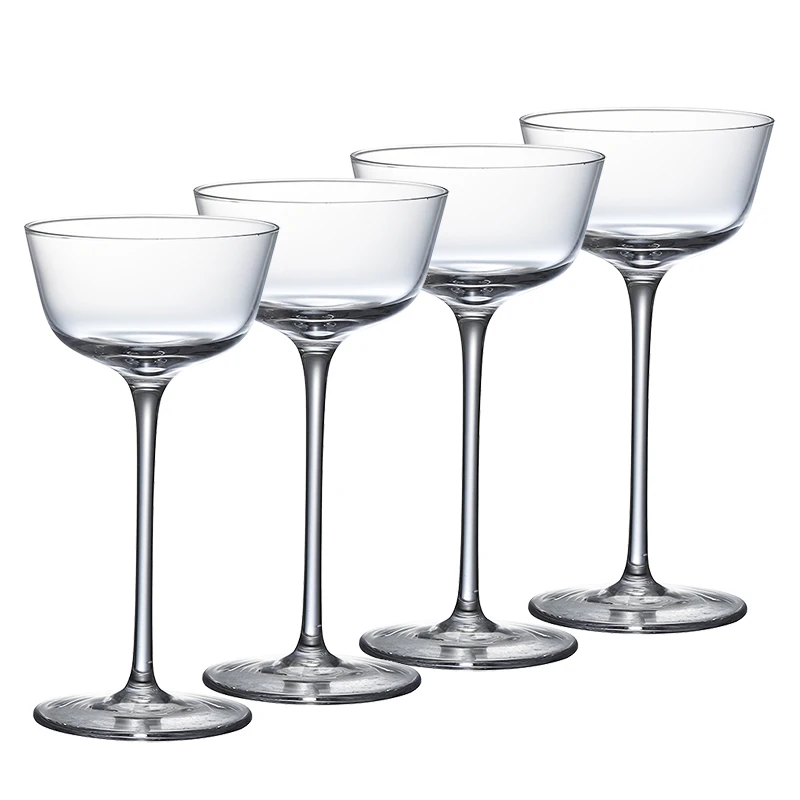 4PCS Goblet Cocktail Glasses Martini Glass Wine Glass Tasting Set Of 4