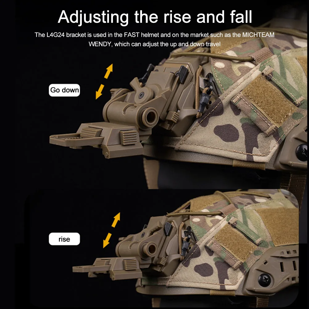 NVG Mount Bracket Holder L4 G24 L4G24 For PVS15 PVS18 GPNVG18 Goggle Night Vision Stent Skip Fast OPS Helmet Parts