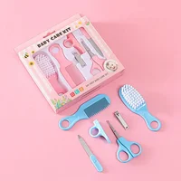 6pcs Baby Care Set Hair Comb Grooming Brush Set Nail Trimmer Scissors Clipper Hygiene Kit Healthcare Tools Sets for Toddler Gift 2
