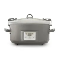 7-Quart Cook and Carry Programmable Slow Cooker, Grey 1