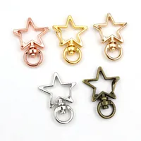 10pcs Cat Heart Snap Hook Trigger Clips Buckles For Keychain Lobster Clasp Hooks Key Ring Jewelry Supplies 5