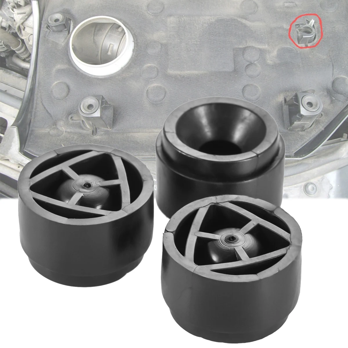 Per Audi A1 A3 S3 A4 A5 S5 A6 A7 A8 Q3 Q5 Tt Coperchio Motore Auto Elastici In Gomma Clip Connettore Push-On Passacavo Arresto Boccola Assorbitore