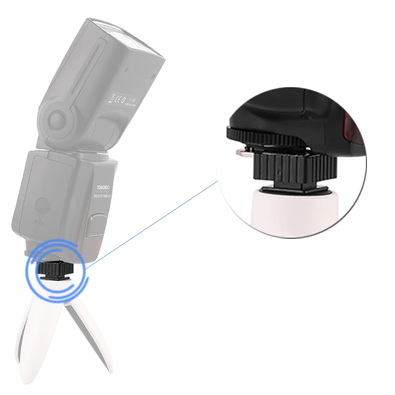 1pcs SC-6 SC6 콜드 핫슈 어댑터 플래시 스피드 라이트 삼각대 용 1/4 스레드에 표준 마운트 핫슈 사진 스튜디오 액세서리