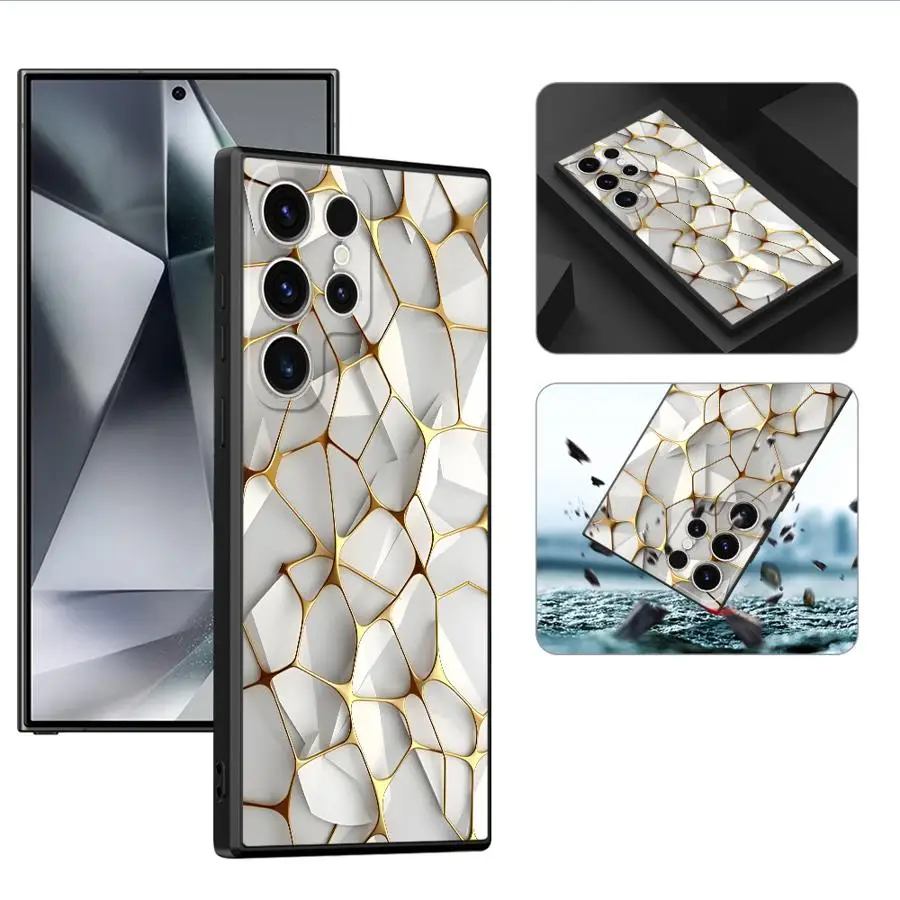 Chic Marble Print Phone Case - Sleek Silicone Cover