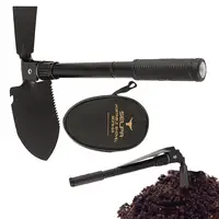 New Folding Survival Shovel Mini Lightweight Steel Trenching Tool Shovel With Oxford Cloth Bag For Garden Mountain Climbing 1