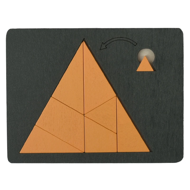 Wooden Geometric Brain Teaser Puzzle