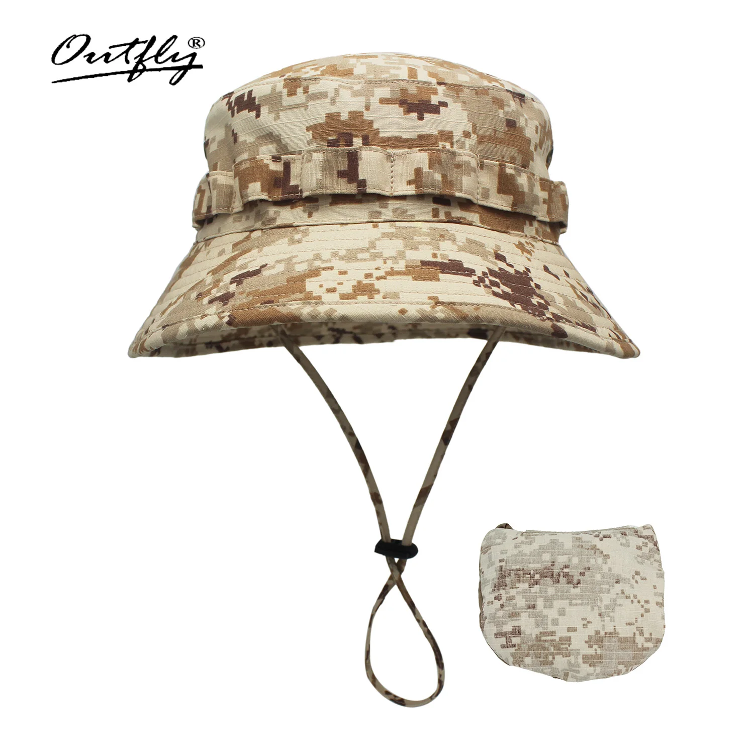 Jungle Digital Camouflage, Flat Brim Hat Style