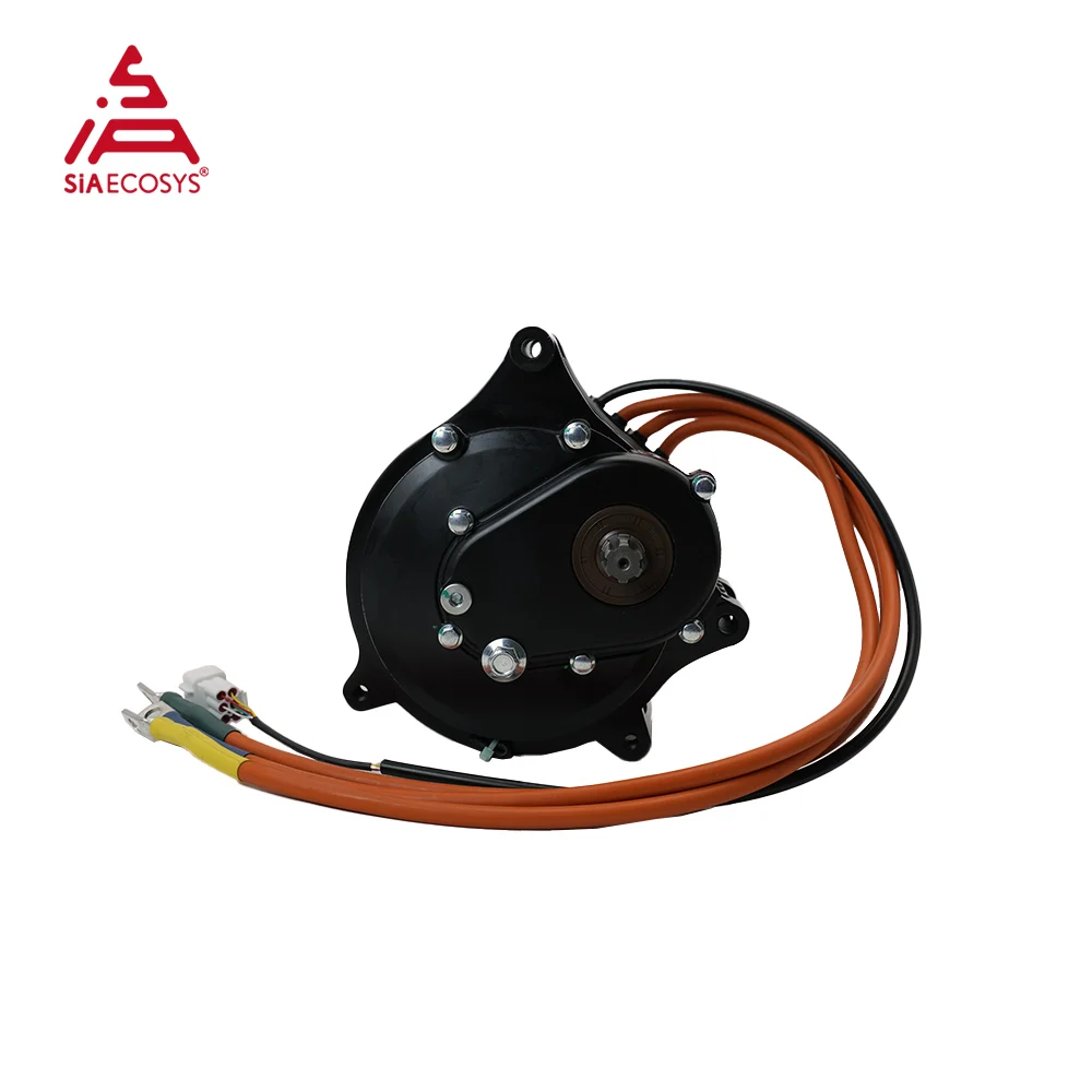 Mid Drive Motor with gearbox QS138 3000W 5500W V3 70H 72V 100kmph For Electric Motorcycle New Upgrade